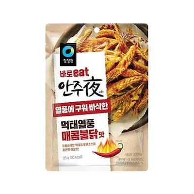 CJO Anjuya Gegrillter Pollack-Snack – Scharfer Feuerhähnchen-Geschmack