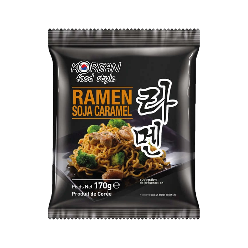 코리안 푸드 스타일 라면 - 간장 카라멜