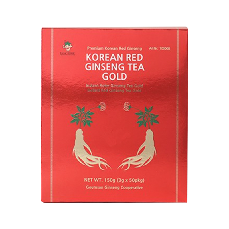 GINCOOP Koreanischer roter Ginseng-Tee Gold in Papierschachtel 