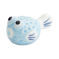 젓가락 받침대 - 복어 - 스카이 블루