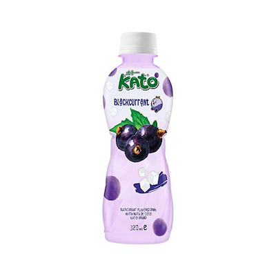 KATO Kokosnusskerngetränk - schwarze Johannisbeere Geschmack mit Pfand