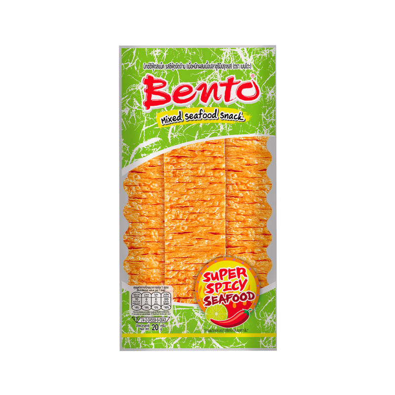 BENTO Mixed Seafood Snack - Extra Scharf