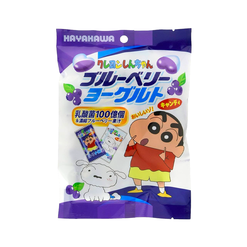 HAYAKAWA Crayon Shin-Chan Blueberry & Yogurt Candy 