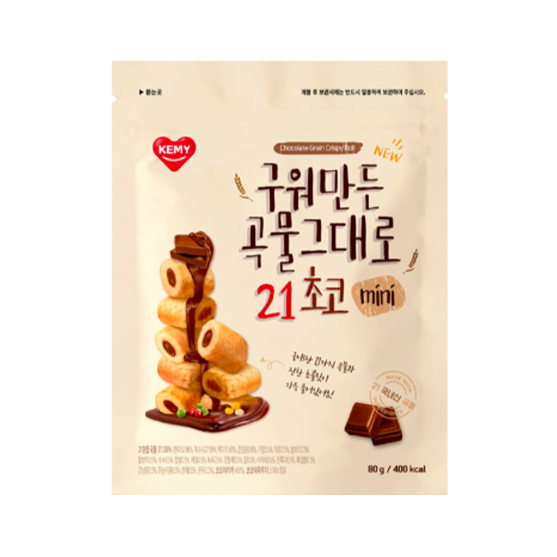 KEMY Premium Grain Crispy Roll 21 - Mini Schokolade