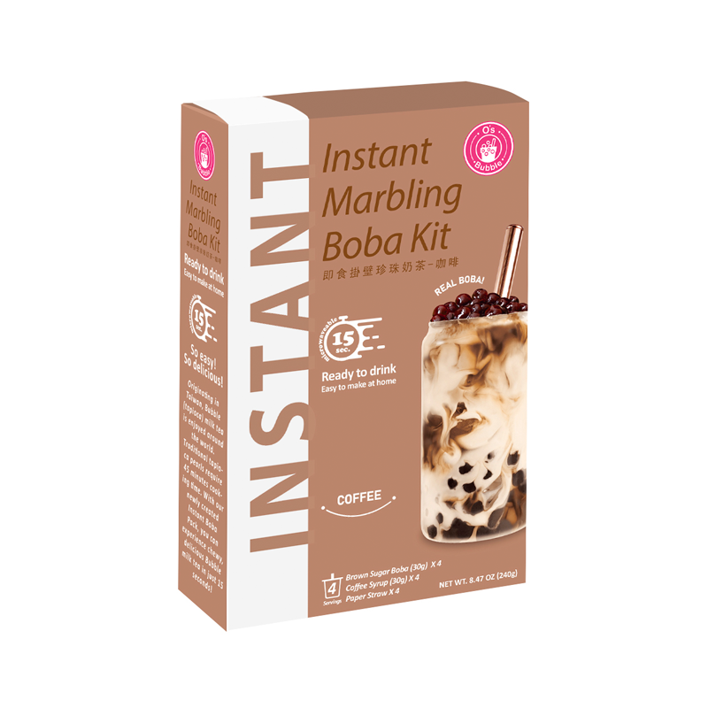 O`s BUBBLE Instant Marbling Boba Kit - Coffee