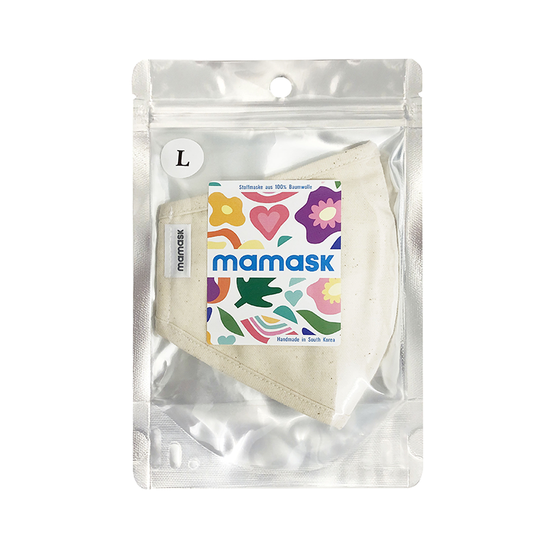 MAMASK Reusable Fashion Mask - Natural Cotton L