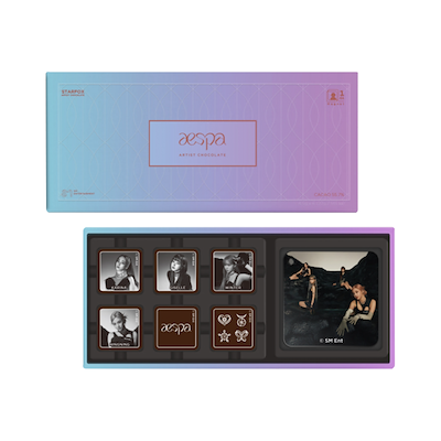 STARFOX aespa Artist Schokolade (Gradation) - Echtes Bild Magnet