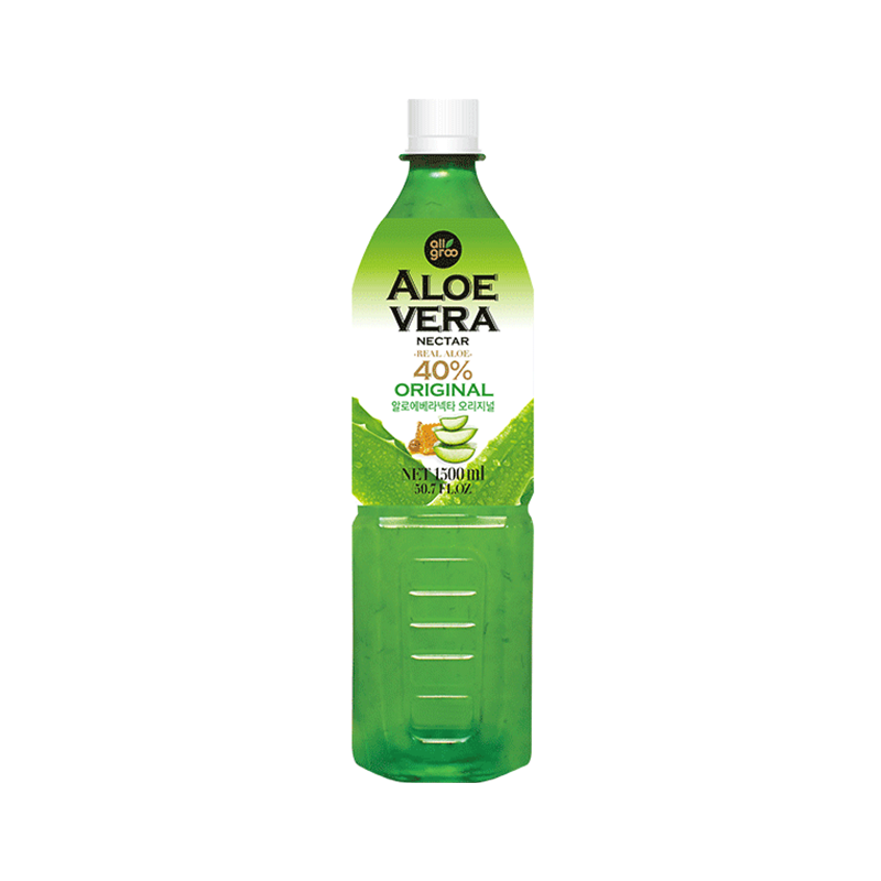 ALLGROO Aloe Vera Drink Original with Pfand