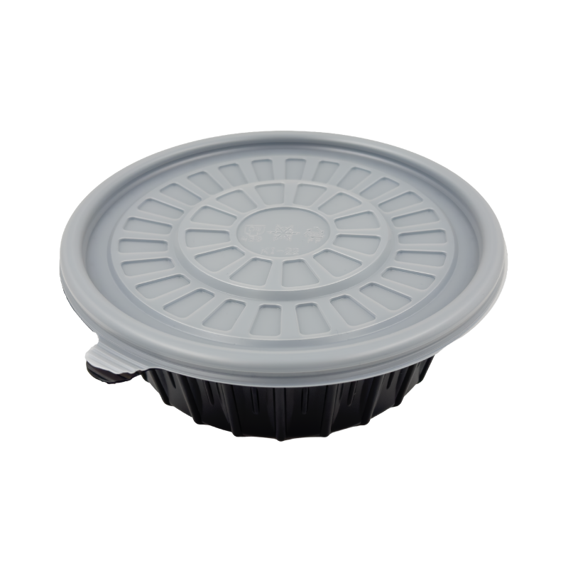 K2-D/S 원형용기 (PP), 1,050 ml, Ø195 mm, 뚜껑 포함 (PP), 400입