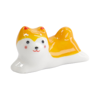 젓가락 받침대 - 시바견 - 옐로우