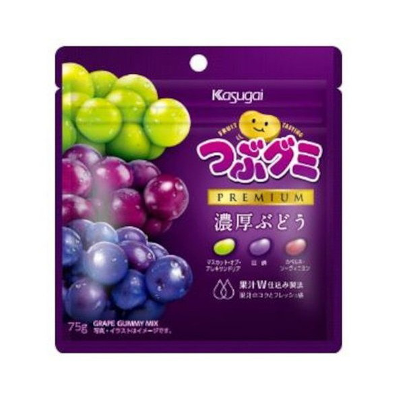 KASUGAI Tsubu Gummy PREMIUM Rich Grape