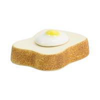 Premium Chopsticks Rest Egg Toast - White