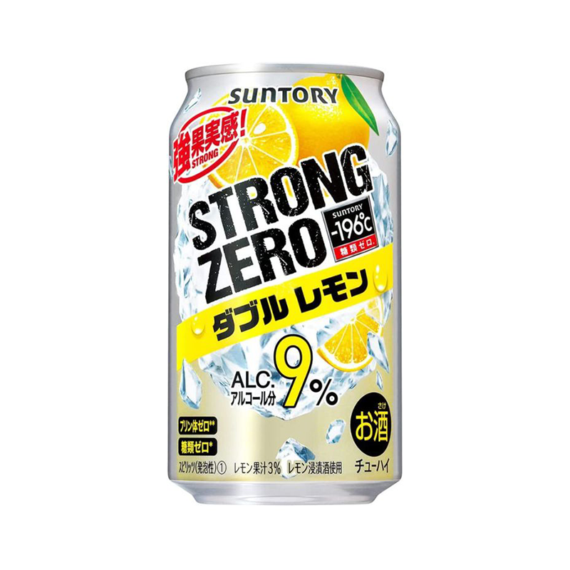 SUNTORY Strong Zero - Double Lemon 9% with Pfand