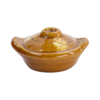 Premium Chopsticks Rest Donabe Pot - Brown