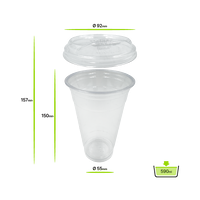 K6-D/S 아이스 아메리카노 컵 (PET), 590 ml, Ø92 mm, 뚜껑포함 (PET), 1000입