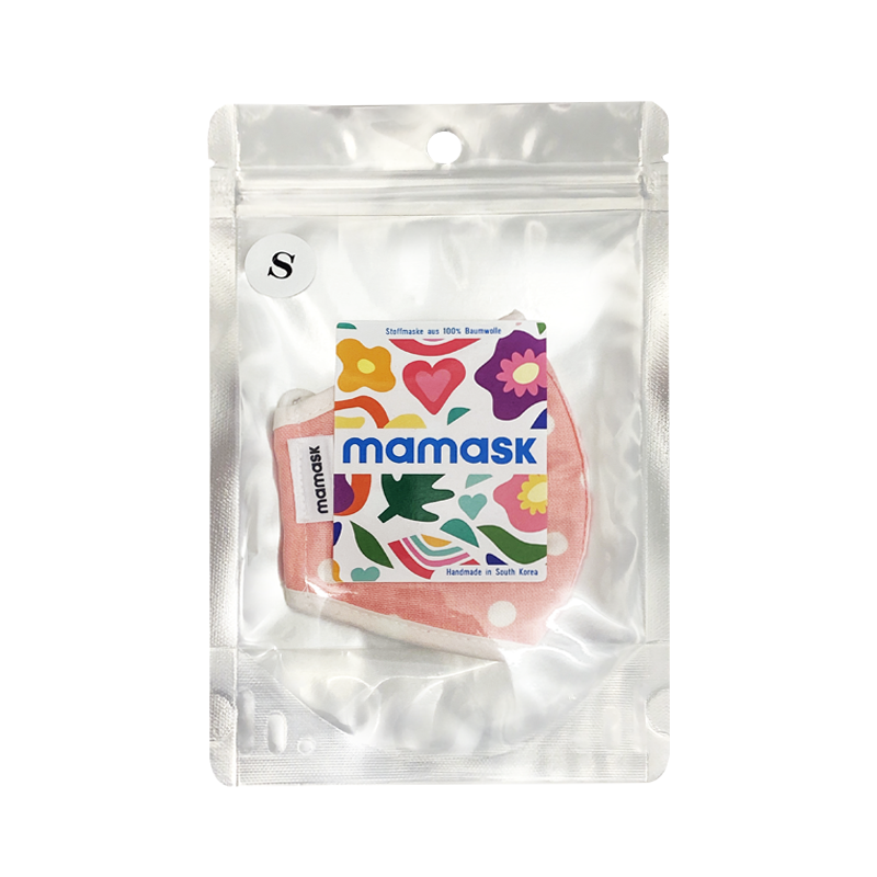 MAMASK Reusable Fashion Mask - Pink Dot S 