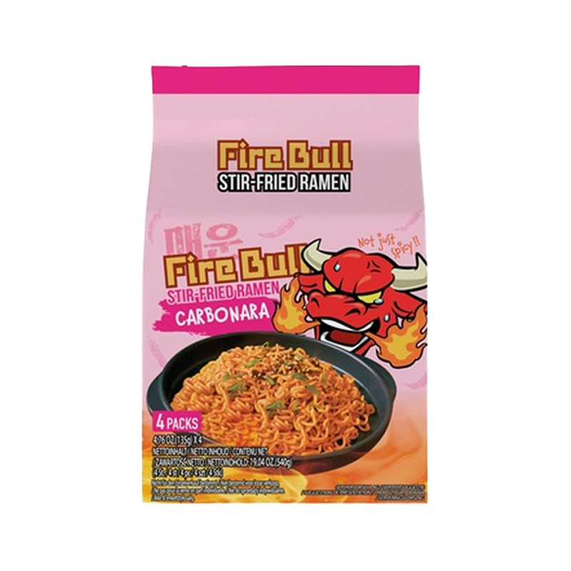 FIRE BULL Carbo Gebratene Ramen [Bündel]