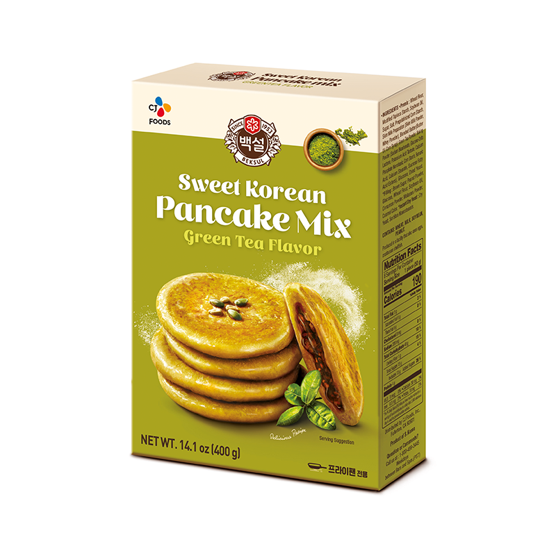 CJ BEKSUL Korean sweet Pancake Mix - Green Tea