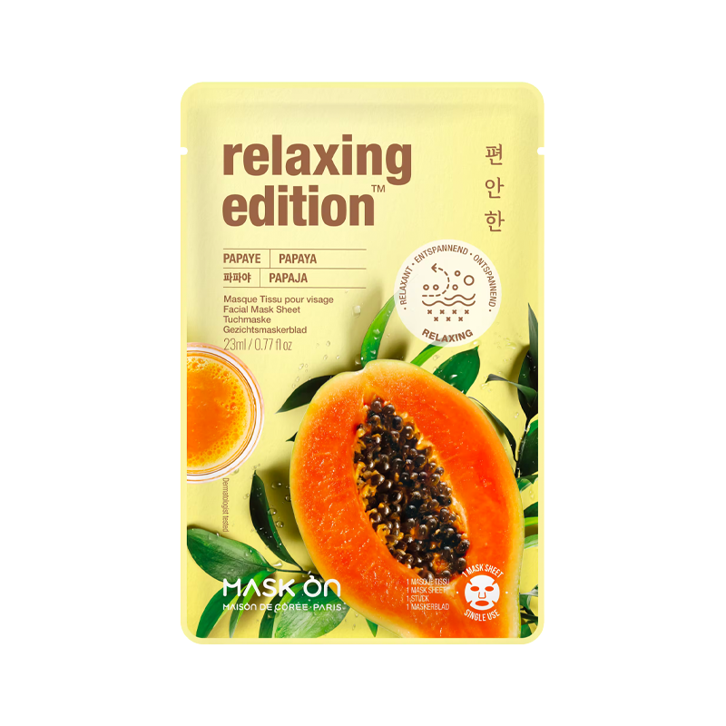 MAISON DE COREE Facial Mask Sheet - Papaya - Relaxing