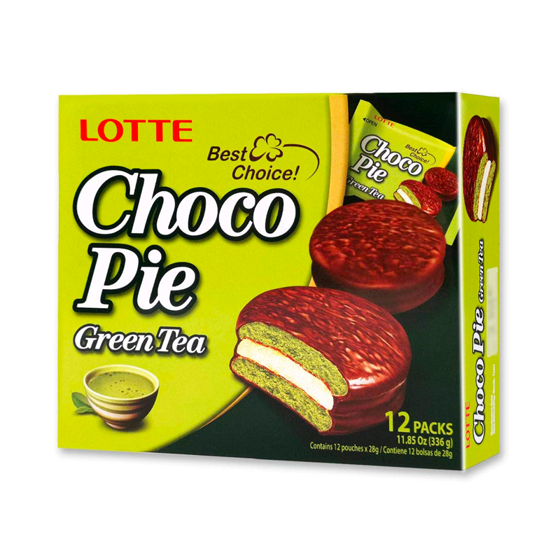LOTTE Choco Pie - Grüner Tee