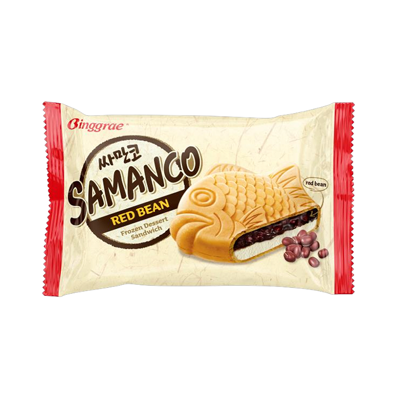 BINGGRAE Samanco – Eis-Sandwich mit roter Bohnenfüllung