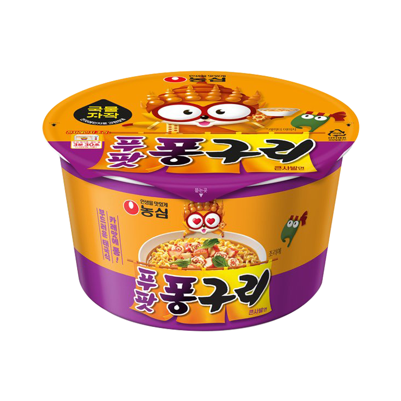 NONGSHIM Boo Paht Pong Karee Ramen in Big Bowl