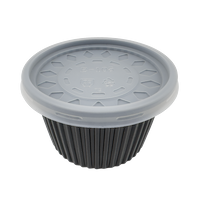 K3-D/S Round Bowl (PP), 350 ml, Ø105 mm, incl. lid (PP), 1000 Set