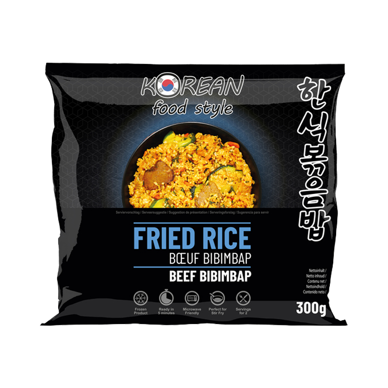 KOREAN FOOD STYLE Fried Rice - Beef Bibimbap