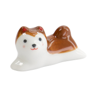 젓가락 받침대 - 시바견 - 브라운