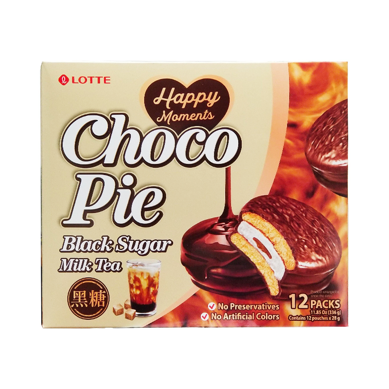 LOTTE Choco Pie - Schwarzer Zucker