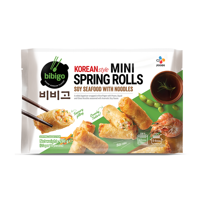 BIBIGO Mini Spring Rolls - Soy & Seafood with Noodles 
