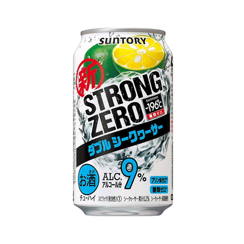 SUNTORY Strong Zero - Double Shikwasa (Lime) 9% with Pfand