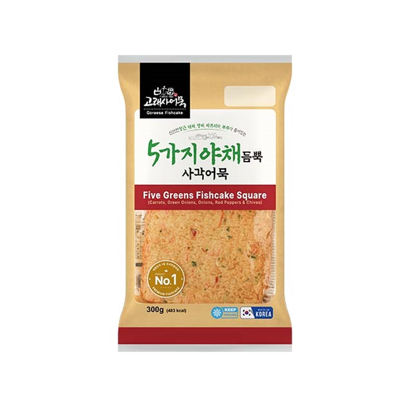 GORAESA Fischkuchen - Five Greens Fischfrikadelle quadratisch 8809265024712
