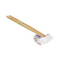 Chopsticks Rest Cat - White / Grey