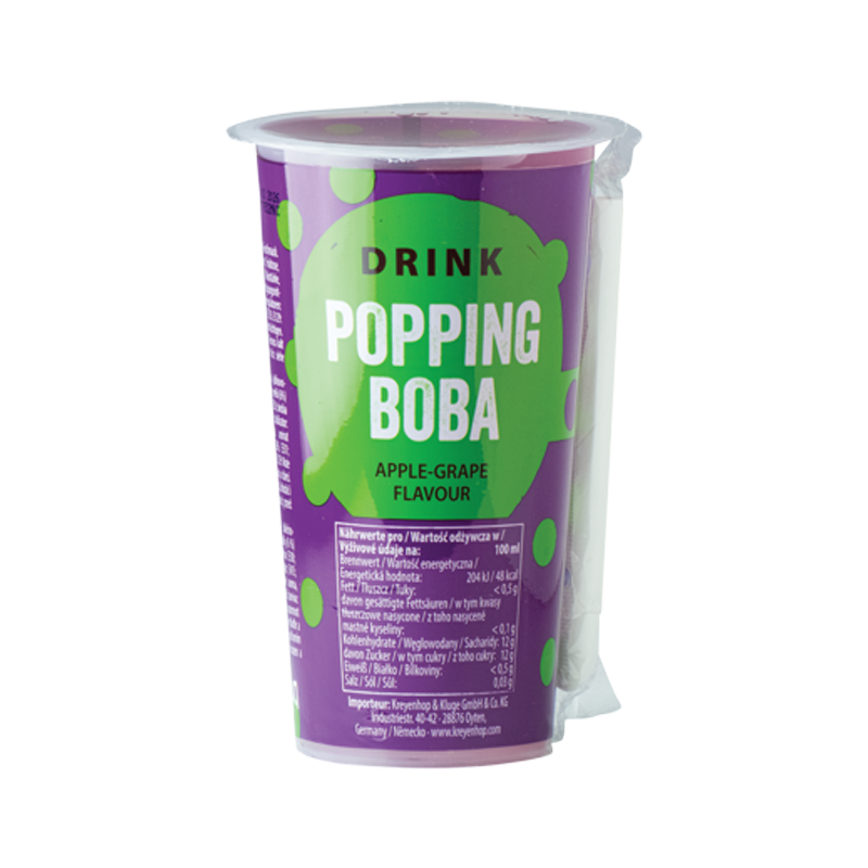 OBOBA Popping Boba Drink - Apfel & Weintraube mit Pfand