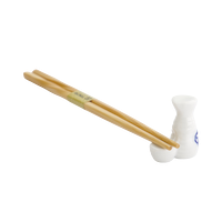 Chopsticks Rest Sake Set - White