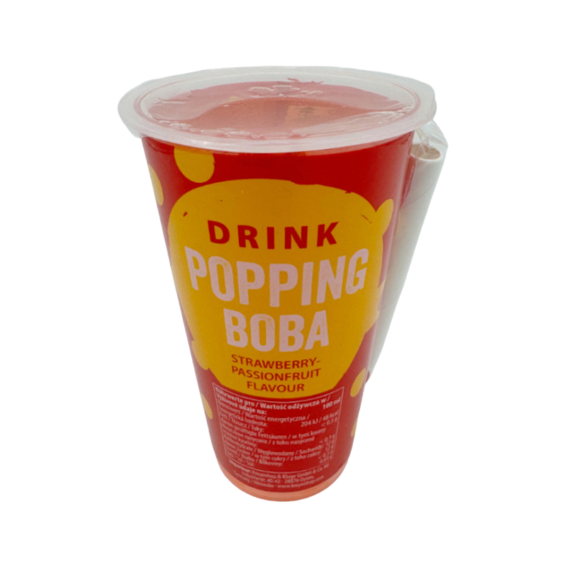 OBOBA Popping Boba Drink - Strawberry & Passion Fruit with Pfand
