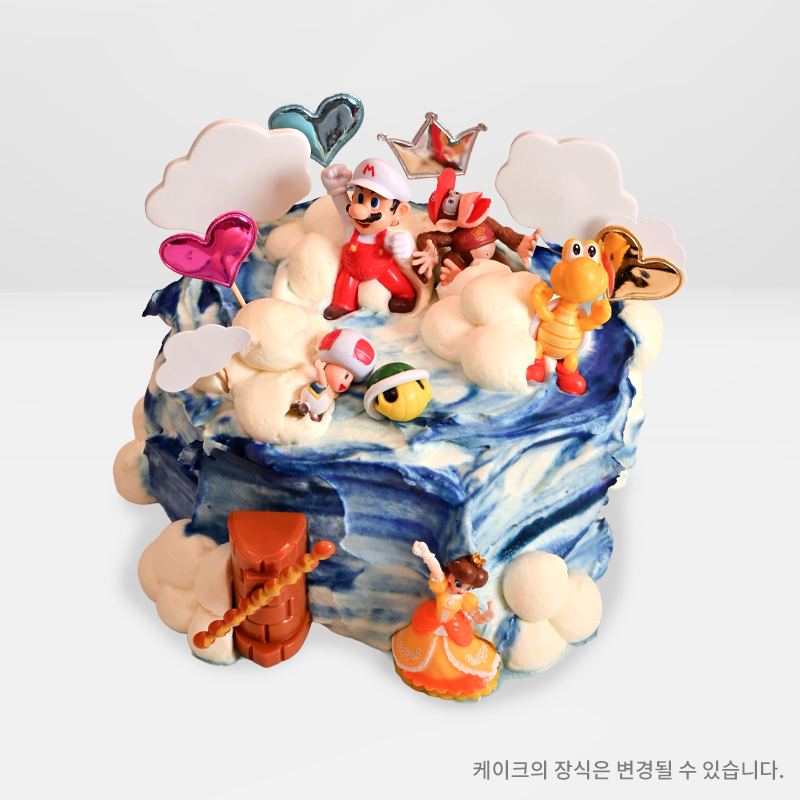 어린이 생크림 케이크 - 슈퍼마리오 (예약 상품) 