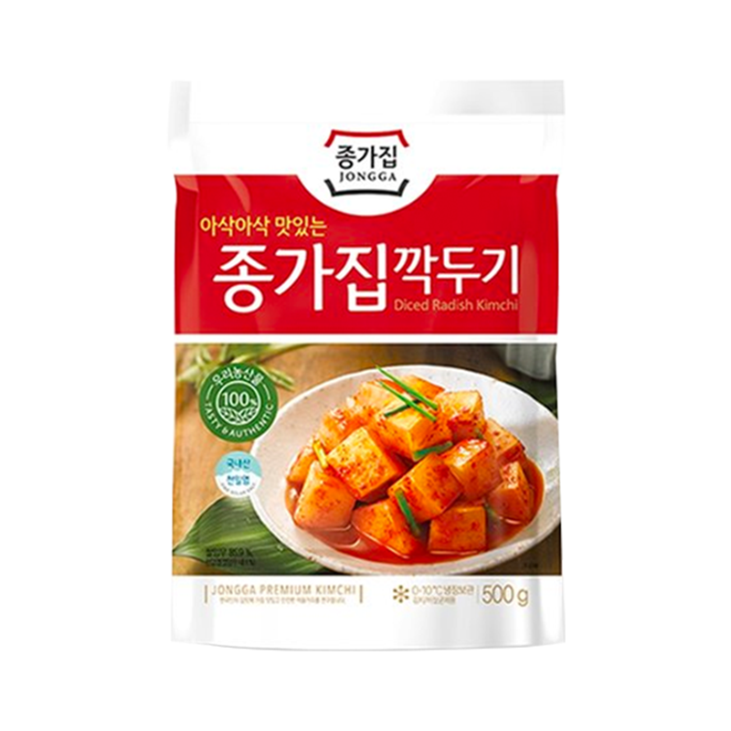JONGGA Kkakdugi Kimchi - Geschnitten