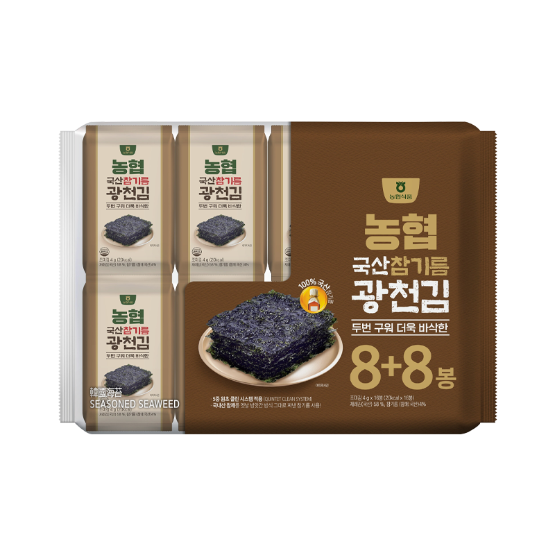 NONGHYUP KWANGCHEONKIM Seaweed leaves with sesame oil