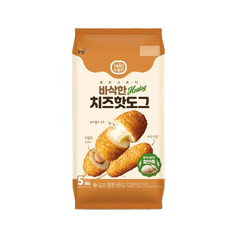 쉐프 스토리 바삭한 치즈 핫도그 