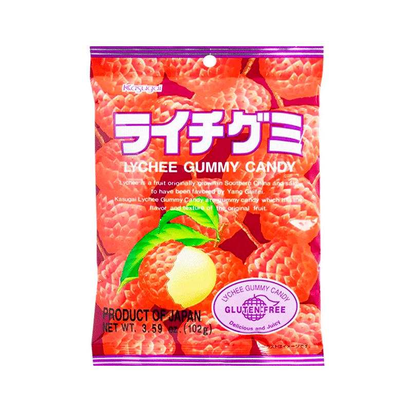 KASUGAI Lychee Gummy Candy  