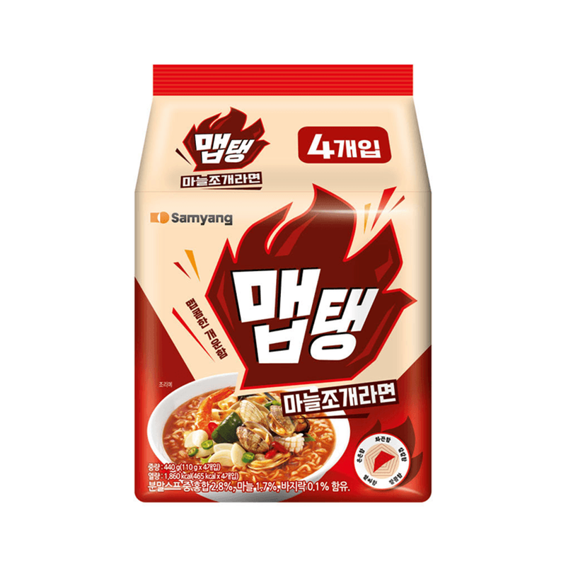 [내수] 삼양 맵탱 마늘 조개 라면 - 멀티