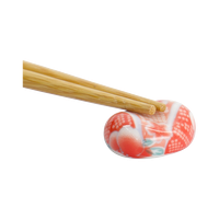 젓가락 받침대 벚꽃 레드 - 타원