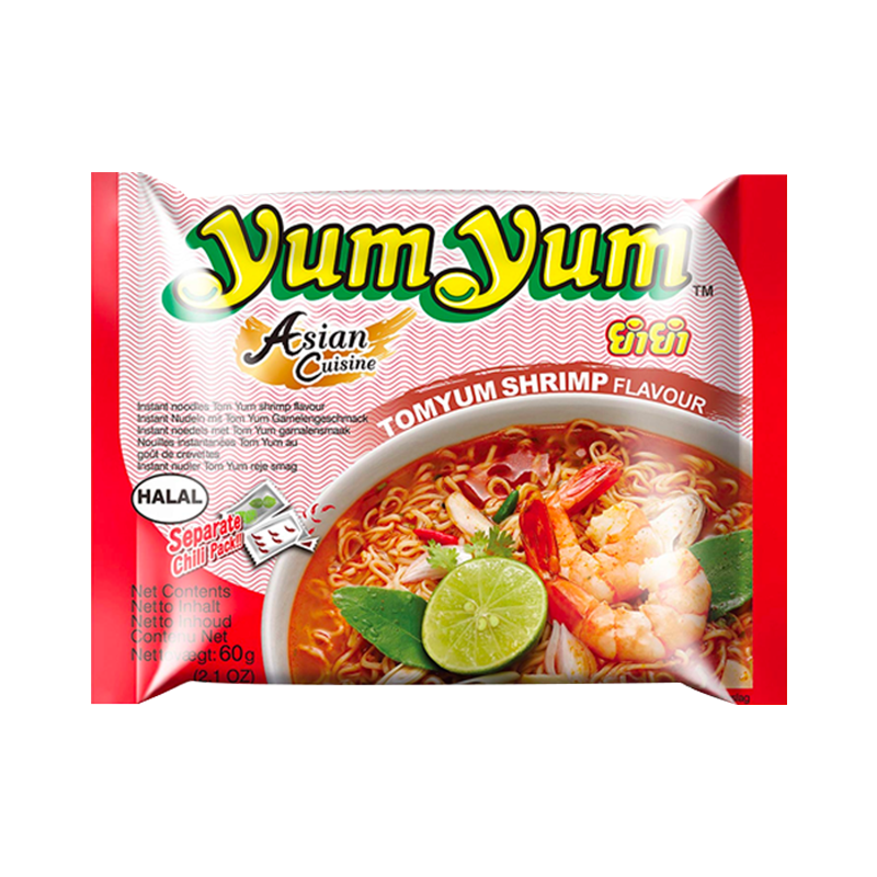 YUM YUM Tom Yum Shrimp Ramen