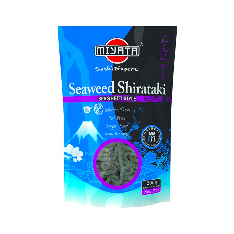 MIYATA Shirataki - Spaghetti Style with Seaweed Flavor
