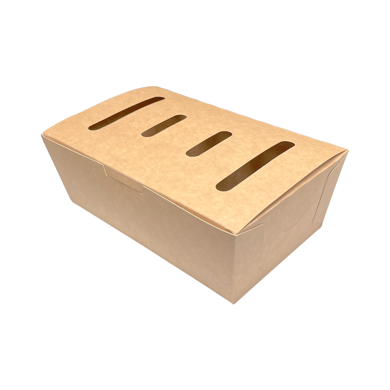A10 Kraft paper box (L) with ventilation slots, 1,900 ml, with coating, 200 Pcs