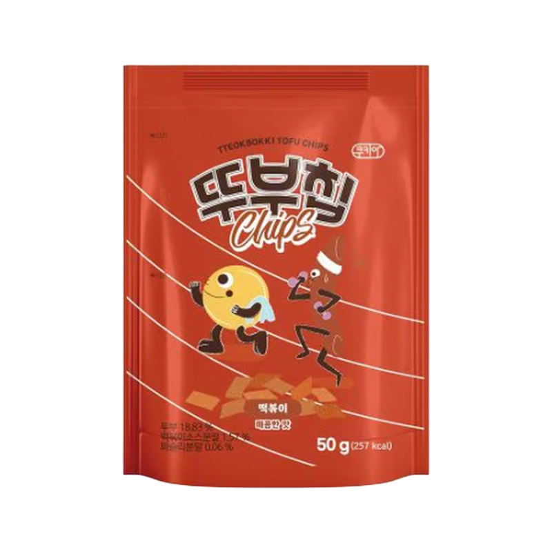 CooKia Tofu Chips – Würziger Tteokbokki-Geschmack