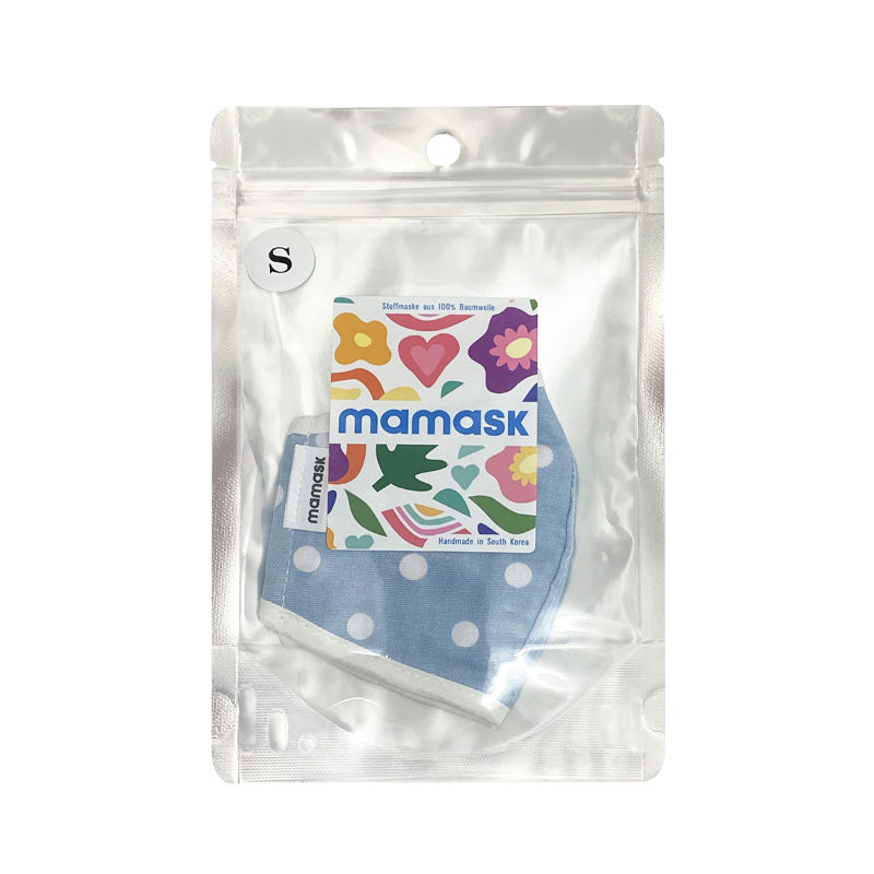 MAMASK Reusable Fashion Mask - Blue Dot S